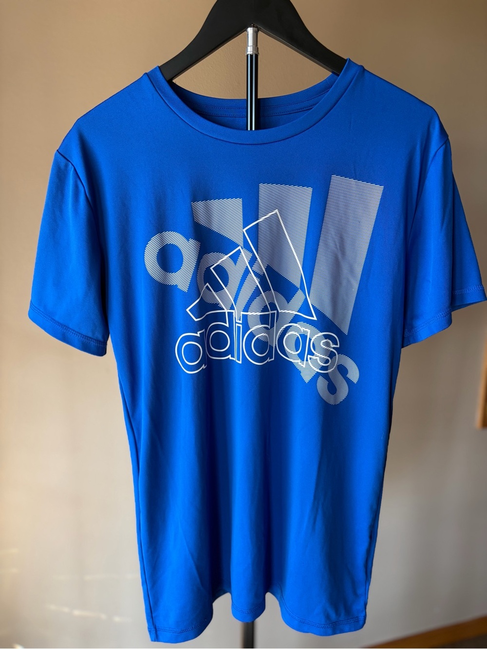 adidas Royal Blue Graphic Logo Short Sleeve Tee